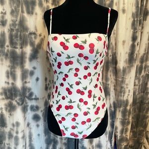 Forever 21 cherry bathing suit